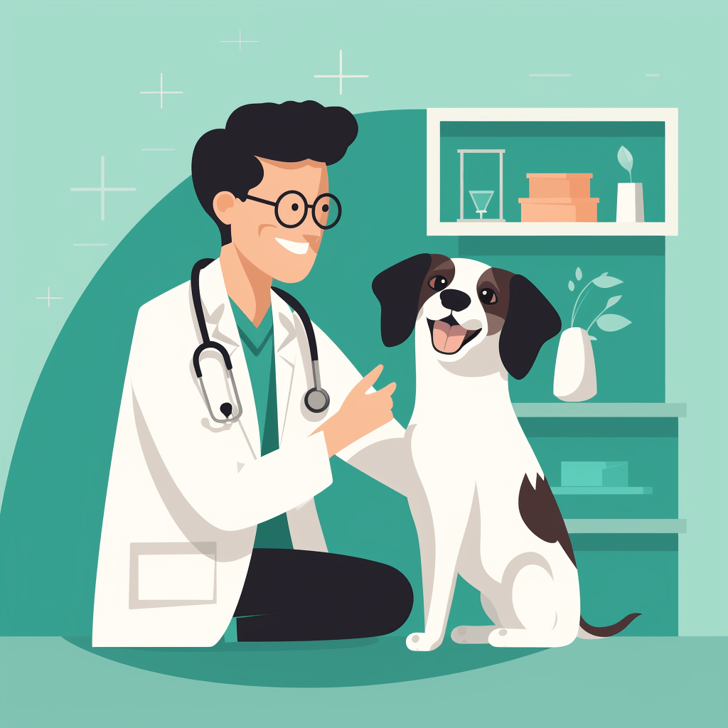 Veterinarian giving CBD to a Dog