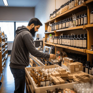 Man Shopping for CBD in WA