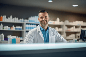Pharmacist at Counter Selling CBD