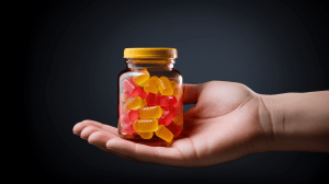 Jar of CBD Gummies