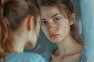 Girl with Cystic Acne