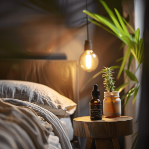 CBD Product on Bed