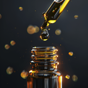 Drops of CBD tincture