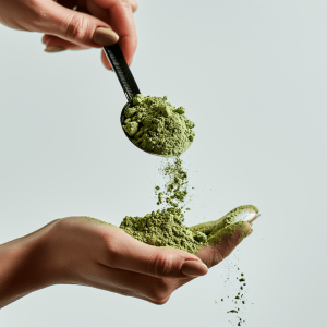 Green hemp protein powder