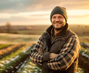 Farmer in a field